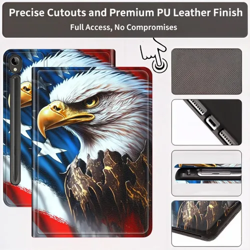Miniatura 3 de Slim Case for Samsung Galaxy Tab S10 Lite / S10 FE / S9 FE 10.9" & Galaxy Tab S9 11", Multi-Angle Stand PU Leather Smart Folio Cover with Soft TPU