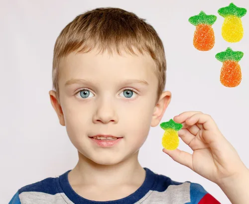 Miniatura 8 de Fruidles Gomitas de piña ácida, gomitas deliciosas con sabores de frutas (2.2 libras)