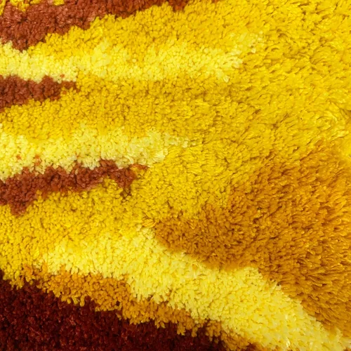 Miniatura 5 de USTIDE Alfombra de girasol esponjosa, alfombra suave y lanuda de flores, hecha a mano, alfombras modernas, lavables, para sala de estar, lavandería