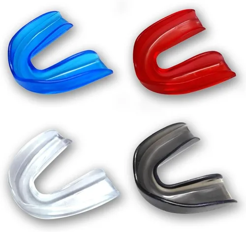 Miniatura 8 de Juego de 4 protectores bucales deportivos moldeables para adultos y niños, protectores de dientes para fútbol, baloncesto, boxeo, lucha libre