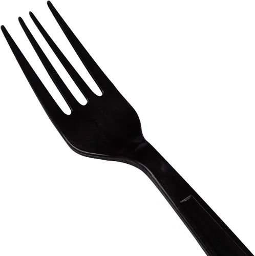 Miniatura 3 de Karat Tenedores de plástico resistentes envueltos individualmente, tenedores desechables resistentes para restaurantes y camiones de comida