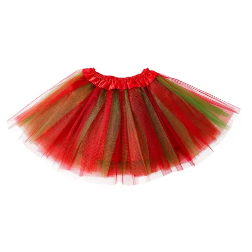 Miniatura 24 de Century Star Tutú de 4 capas para niñas pequeñas, faldas de ballet de tul para baile de princesa, esponjoso, para fiestas de cumpleaños de 2 a 8 años