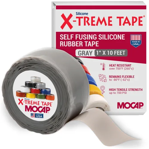 Miniatura 16 de X-Treme Tape MOCAP Cinta Eléctrica de Servicio Pesado, Goma de Silicona Autofusible, Cinta Flexible Impermeable y Aislante, Eléctrica para Negro