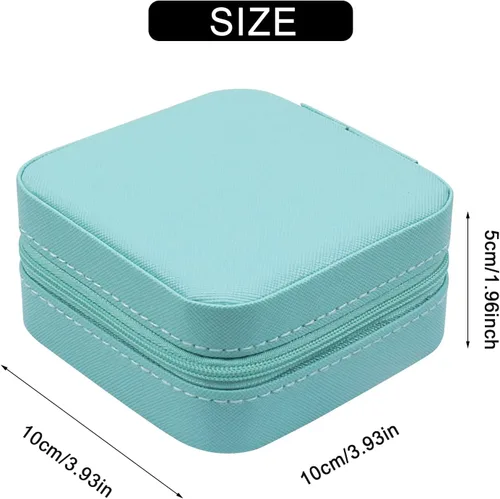 Miniatura 7 de Joyero personalizado con nombre, joyero de viaje portátil personalizado, organizador de joyas de cuero, cajas de dama de honor, boda, regalo