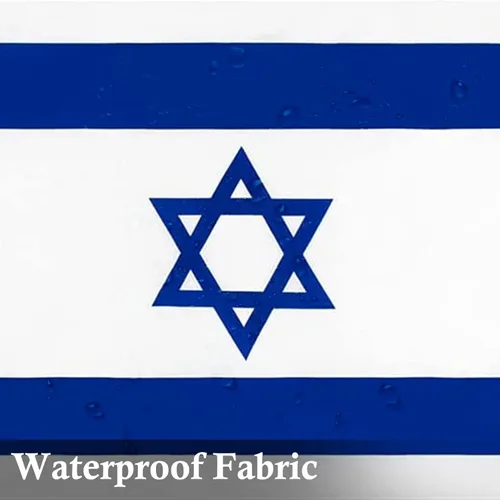Miniatura 2 de Bandera de Israel de 2 x 3 pies con estampado de bandera israelí con colores vivos y ojales de latón para exhibición en todo tipo de clima, exterior