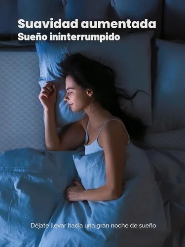 Miniatura 3 de PERLECARE - Cubrecolchón de espuma viscoelástica de gel de 3.0 pulgadas para aliviar la presión, cubrecolchón suave y superior para dormir sin