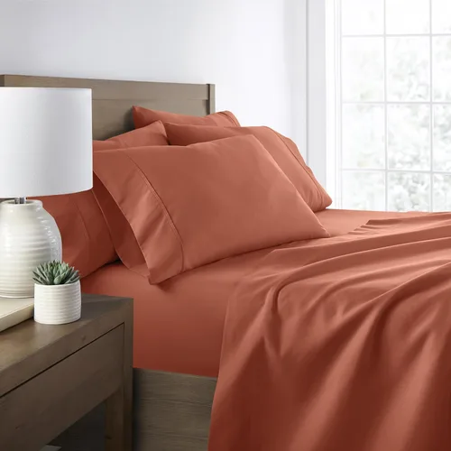 Miniatura 19 de ienjoy Home Linen Market - Juego de sábanas de 6 piezas, color rubor, tamaño King Blush