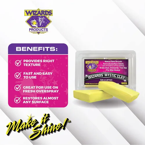 Miniatura 2 de Wizards Barra de arcilla mística – Bloque de arcilla flexible y fácil de remodelar – Removedor de suciedad y savia de superficie para detalles