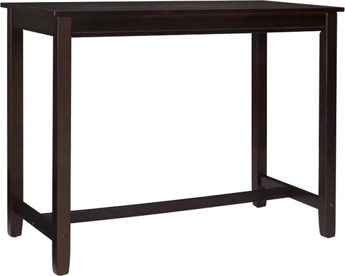 Miniatura 18 de Linon Claridge - Mesa de bar negra de 36 pulgadas de altura