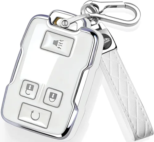 Miniatura 9 de XIYANG TRADE funda para llavero de Chevy con llavero, carcasa de llave de TPU con protección completa compatible con llave remota GMC Chevy Colorado