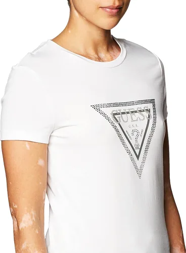 Miniatura 2 de GUESS Camiseta de manga corta con cuello redondo para mujer