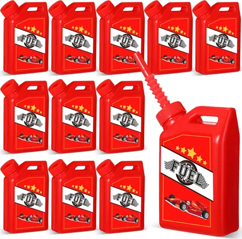 Miniatura 8 de Mifoci Paquete de 12 vasos de combustible para autos de carreras, vasos de 11 onzas con tema de carreras de pajita, recuerdos de fiesta