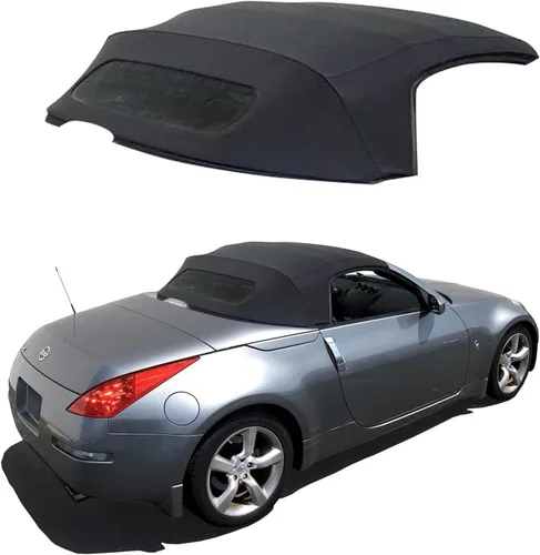Miniatura 8 de Sierra Auto Tops & Seats Capota Convertible para Nissan 350Z 2004 a 2009 - Azul, Lona Stayfast - Capota Suave con Ventana de Vidrio Calefactable