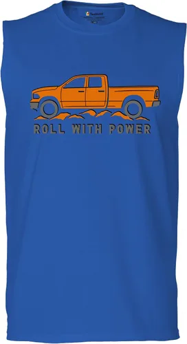 Miniatura 101 de Tee Hunt Camisetas gráficas y camisetas sin mangas para hombre Roll with Power Pickup Truck