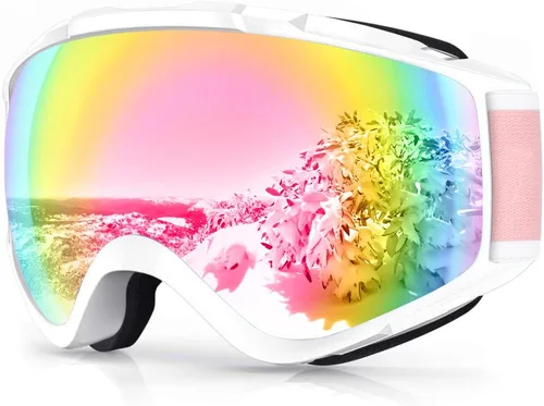 Miniatura 12 de Findway - Gafas de esquí para usar sobre anteojos, para nieve y snowboard, para hombre, mujer y jóvenes, 100 % protección contra rayos ultravioleta