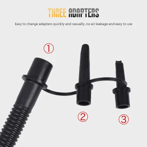 Miniatura 6 de Bomba de pie de 3L, bomba infladora de aire de fuelle para juguetes inflables de piscina, pelotas de boyas de agua, bomba de aire manual portátil
