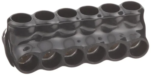 Miniatura 33 de Morris Productos 97643 Conector multi-cable, aislado, entrada dual, negro, 3 puertos, 250 - 6 rango de cables, 5/16" Allen Hex 3 Puertos, 250 - 6