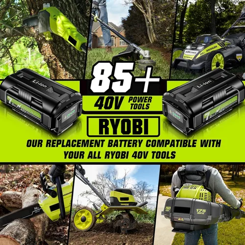 Miniatura 6 de Bonadget OP40401 7000mAh Reemplazo para batería Ryobi 40V OP40602 OP40404 OP40501 OP40605 OP4026 OP4060 OP4015 para Ryobi 40 Volt Power Tools
