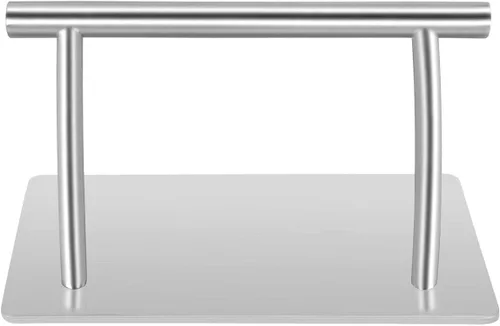 Miniatura 3 de Kaleurrier Reposapiés de acero inoxidable,Reposapiés móvil profesional,Piezas de pedal para peluquería peluquería belleza spa uñas masaje salón