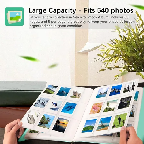 Miniatura 3 de Álbum de fotos con 540 bolsillos para cámara Fujifilm Instax Mini, cámara Polaroid, para Fujifilm Instax Mini 11, 90, 70, 9, 8+ 8 LiPlay cámara 540