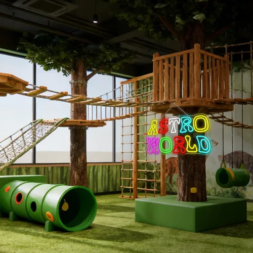 Miniatura 6 de Astro World - Letrero de neón para decoración de pared, colorido letrero LED alimentado por USB, luces de neón para dormitorio, sala de estar, bar