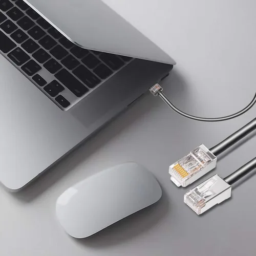 Miniatura 5 de iGreely Conectores Cat6 RJ45 blindados Paquete de 50 conectores chapados en oro RJ45 Cat6/Cat5E/Cat5 8P8C 50 Micrones 50u 3 clavijas FTP STP Cable