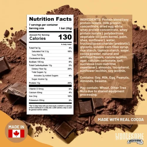 Miniatura 2 de Barritas de Arroz Crujiente de Proteína, 15g de Proteína, 3g-7g de Carbohidratos Netos, Bajo en Carbohidratos, Esponjoso, Suave, Gomoso, Sin Gluten