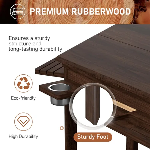 Miniatura 4 de Mesa de Juego de Tablero Yardenaler con Tablero Removible, Mesa de Juegos y Comedor para 4 a 6 Jugadores, Incluye Alfombrilla de Juego de Efecto