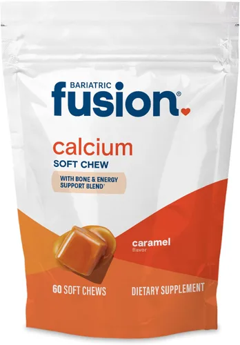 Miniatura 10 de Chicles de suplemento de calcio bariátrico de Bariatric Fusion Citrato de calcio con vitamina D3, vitamina bariátrica Masticablemente libre