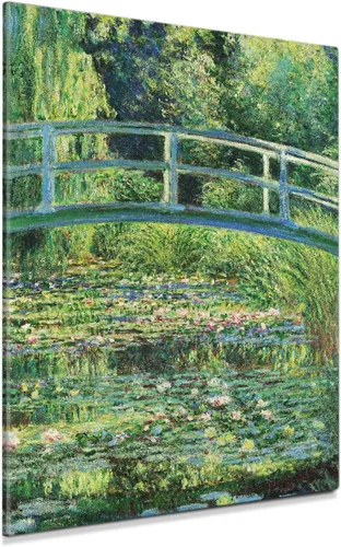Miniatura 56 de Pinturas clásicas mundiales de Claude Monet Impresión giclée sobre lienzo alargado, pieza de galería para colgar y decorar el hogar, The CliffWalk