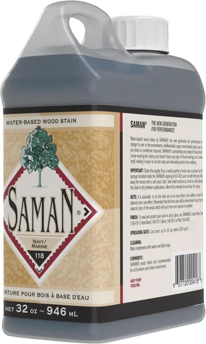 Miniatura 47 de SamaN Tinte para Madera Interior a Base de Agua - Tinte Natural para Muebles, Molduras, Paneles de Madera, Gabinetes (Forest TEW-104-12, 12 oz)