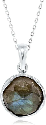 Miniatura 17 de 925 Sterling Silver Gemstone Necklace Women - Gemstone Pendant Necklace Silver- Birthstone Necklace - Silver Jewelry for Women- Minimalist Jewelry