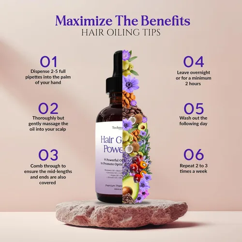Miniatura 9 de Aceite de romero con aceite de ricino negro, batana, lavanda, café, coco, argán, aguacate, oliva, almendra y aceite de semillas de perejil, 11