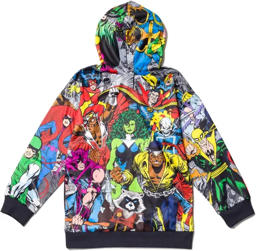 Miniatura 4 de Marvel Venengers Spider-Man Venom Iron Man - Sudadera de forro polar con capucha para niños pequeños y grandes