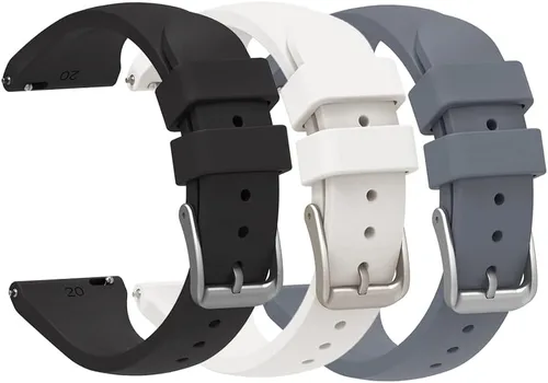 Senter Correas de repuesto de goma suave de liberación rápida de 0.787 in para Huawei Watch GT2 1.654 in/watch GT3 1.654 in Smart Watch rojo vino