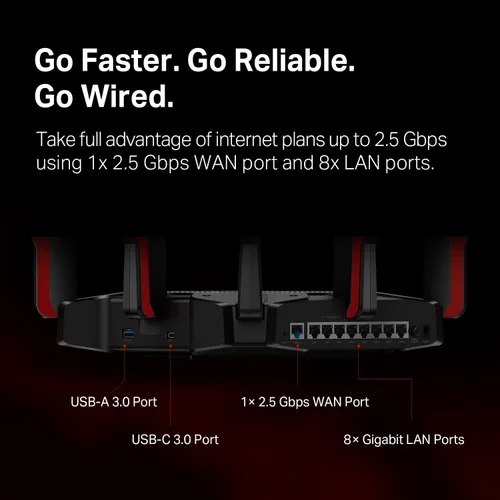 Miniatura 4 de TP-Link Archer AX11000 - Enrutador Wi-Fi 6 de tres bandas