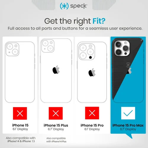 Miniatura 5 de Speck Funda MagSafe para iPhone 15 Pro Max - Protección contra caídas y para la cámara, agarre seguro de tacto suave, compatible con carga Mystery