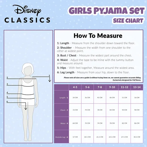 Miniatura 6 de Disney Conjunto de pijama para niñas, ropa de dormir de verano de La Bella y la Bestia, Rey León, Princesa, Stitch PJs de 2 piezas