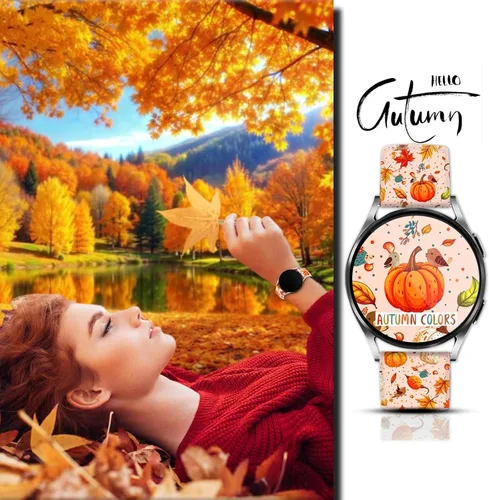 Miniatura 5 de 20mm Banda de reloj para festividades de Navidad, Halloween y Acción de Gracias Compatible con Samsung Galaxy Watch 7/6/5/4 de 40 mm, 44 mm/Watch 6