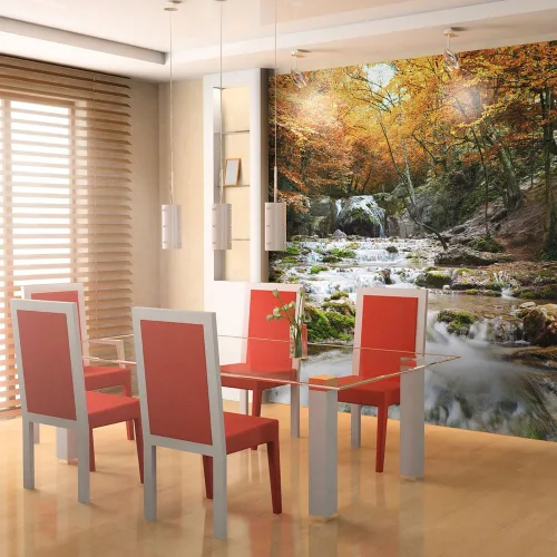Miniatura 8 de artgeist Mural de Pared Cascada 77x61 pulgadas - Papel Tapiz Autoadhesivo XXL Despegar y Pegar Removible Adhesivo Grande Lámina Decoración de Pared