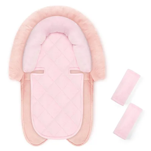 Miniatura 12 de Pea Pod Reposacabezas para Asiento de Coche para Bebés y Recién Nacidos con Fundas para Correas Ultra Suave de Tela de Minky con Puntos para Asiento