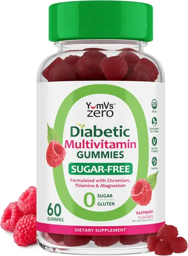 Miniatura 8 de YUM-V'S Gomitas Multivitamínicas Suplemento de Vitaminas Sin Azúcar para Mujeres y Hombres Cromo, Tiamina y Magnesio Gomitas de Sabor Natural