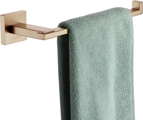 Miniatura 13 de KOKOSIRI Barra para toallas de mano cromada, herrajes de baño, soporte de anillo para toallas montado en la pared para cocina, inodoro, gabinete