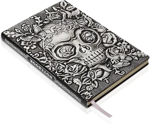 Miniatura 18 de Phoenix Cuaderno de cuero – Diario de viaje vintage Phoenix hecho a mano en 3D con papel rayado, cuaderno de bocetos de cuero fresco, diario
