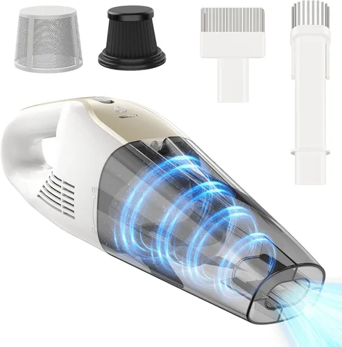 Aspiradora de mano inalámbrica, 16000 Pa 160 W, aspiradora de coche con pantalla LED, potente aspiradora de mano de 30 minutos, portátil,