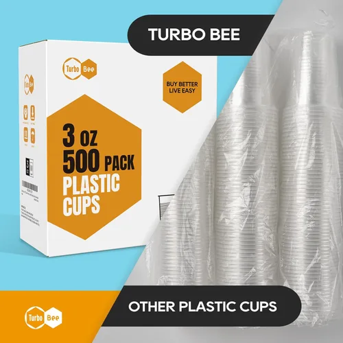 Miniatura 5 de Vasos de plástico desechables de 3 onzas, paquete de 500 unidades, vasos pequeños para enjuague bucal, vasos de muestra a granel para el hogar
