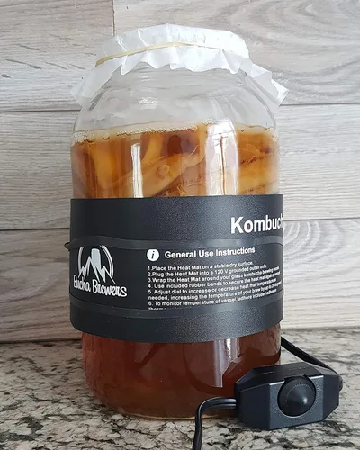 Miniatura 7 de Alfombrilla térmica ajustable para kombucha, envoltura térmica Bucha Brewers Kombucha, calentador de kombucha, calentador de fermentador