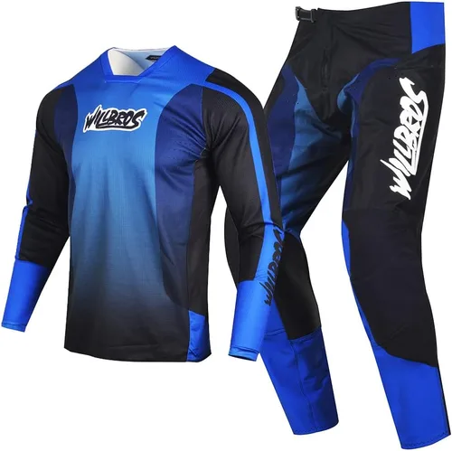 Miniatura 10 de Conjunto de Camiseta y Pantalones de Motocross para Hombre, Equipo MX para Bicicleta de Tierra Todoterreno, Ropa de Carreras para Adultos
