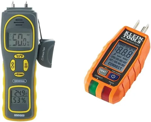 Miniatura 8 de General Tools MMH800 Medidor de Humedad con y sin Pin con Temperatura y Humedad