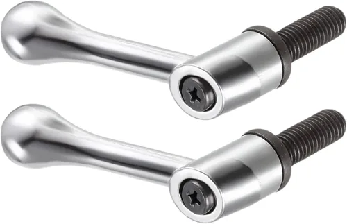 Miniatura 6 de METALLIXITY Mango de sujeción ajustable (M10 x 0.984 in), 1 unidad, mango de nivel de trinquete de botón macho de metal, para equipos